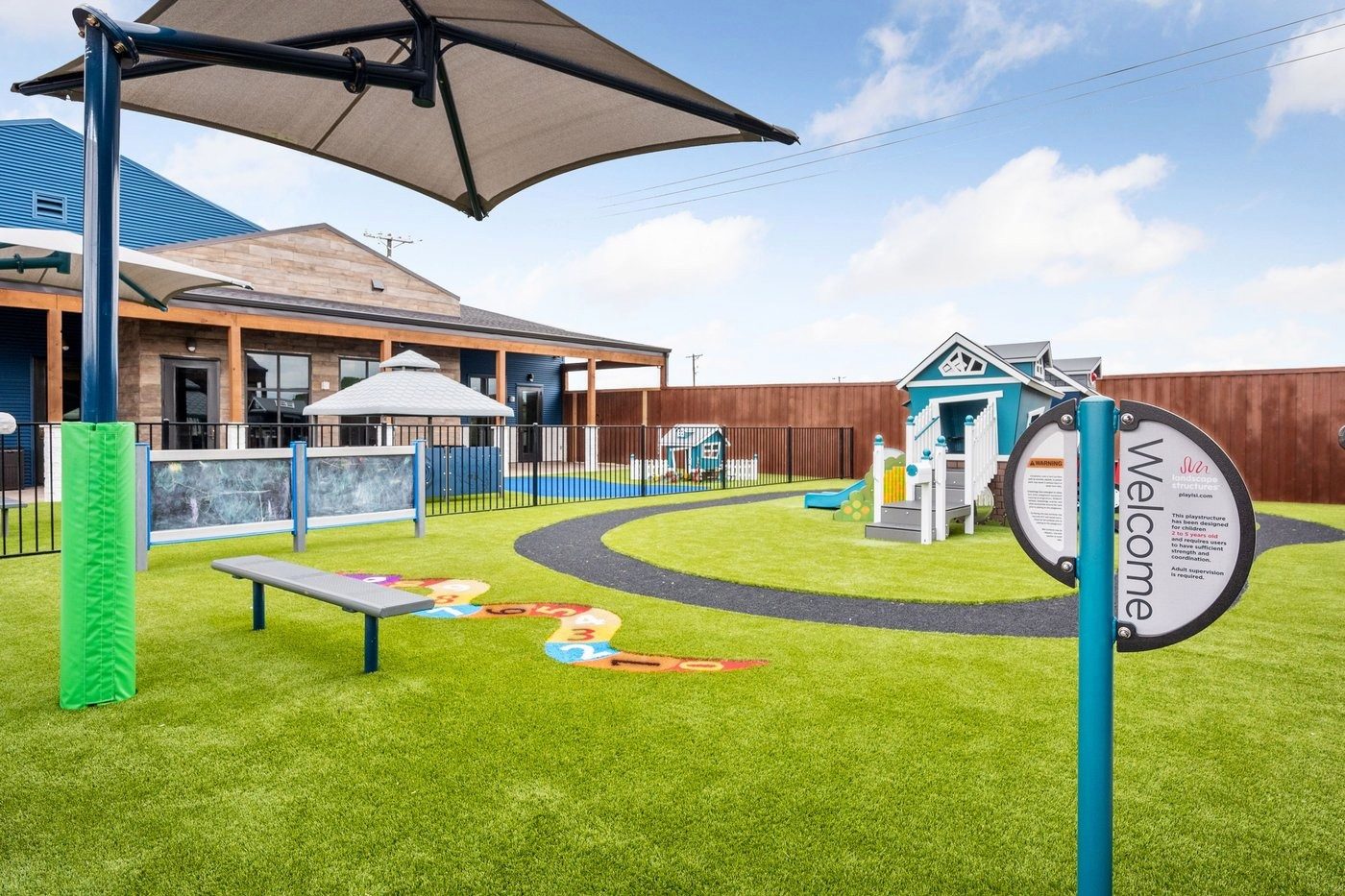 Preschool playground for 2 to 6 year olds